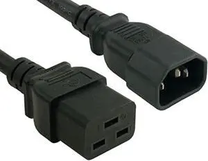 cable leader 14 awg 15a 250v heavy duty power cord iec320 c14 to iec320 c19 (10 ft)