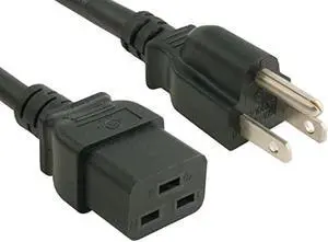 cable leader 14 awg 15a 125v power cord (nema 5-15p to iec320 c19) ul listed (15 foot (1 pack))