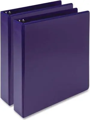 Samsill Earth's Choice 1 1/2" 3-Ring View Binders Purple 2/Pack (SAMMP286508)