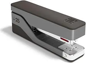TRU RED Desktop Aluminum Half Strip Stapler 25sht Capacity Gray/Black TR58080