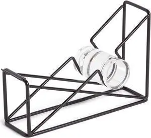 u brands vena wire tape dispenser, metal, black, 1 count