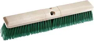 weiler 42163 perma-sweep 18" block size, 3" trim length, flagged green polystyrene fill, fine sweeping floor brush