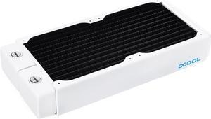 alphacool 18647 nexxxos xt45 full copper 240mm radiator v.2 - white special edition