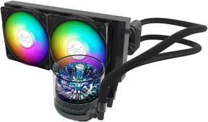 inwin nr24 240mm nebula aio liquid cpu cooler iw-lc-nr24, black