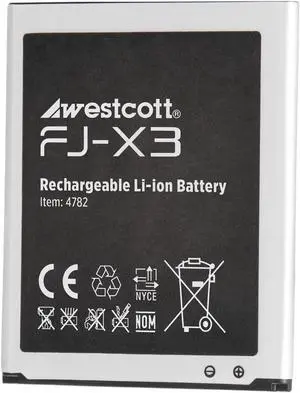 westcott fj-x3 lithium-ion battery (compatible with fj-x3 m & fj-x3 s)