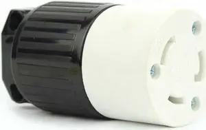 superior electric yga024f twist lock electrical receptacle 3 wire, 30 amps, 125v, nema l5-30r