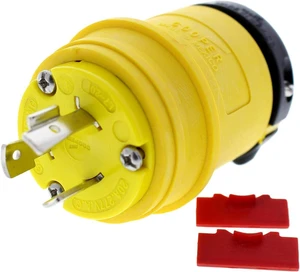 cooper wiring devices l720py plug ins 20a 277v 2p3w h/l yl cooper wiring devices l720py plug ins 20a 277v 2p3w h/l yl
