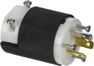 hubbell hbl9977c plug, 20 amp, 125/250v, 3 pole, 3 wire, 10-20p