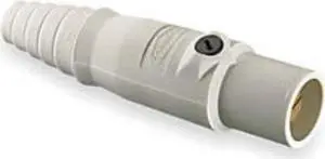 heavy duty products, single pole devices, industrial grade, male, plug, 300a 250v dc/600v ac, single conductor, double set screws, white
