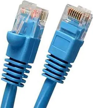 iMBAPrice (2 Pack) CAT5e 25 Ft Blue Ethernet Cable Male to Male Connectors for Base-T Networks