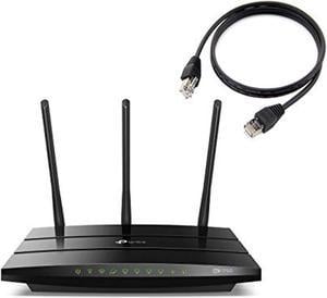 tp-link archer ac1750 smart wifi router  dual band gigabit, qualcomm inside (c7) bonus 3' cat5e cable