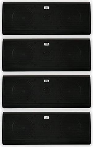 Acoustic Audio AA40CB Indoor 3 Way Speakers 2000 Watts Black Bookshelf 2 Pair Pack AA40CB-2PR