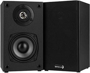 dayton audio b452 4-1/2" 2-way bookshelf speaker pair (black)