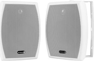dayton audio io655wt 6-1/2" 2-way 70v indoor/outdoor speaker pair white