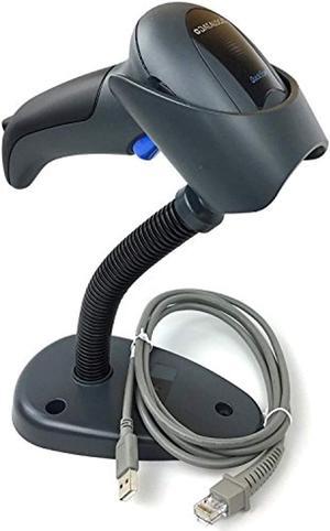 datalogic qd2430 quickscan handheld omnidirectional barcode scanner/imager(1-d, 2-d and pdf417) with usb cable and stand, black