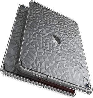 luvvitt ipad pro 11 case clear diamond flexible tpu slim and light back cover with 3d diamond pattern and shockproof drop prote