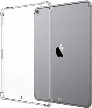 luvvitt ipad pro 11 case crystal view flexible tpu slim and light back cover with shockproof cushion corners drop protection fo