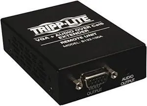 tripp lite vga with audio over cat5 / cat6 extender, receiver 1920x1440 at 60hz(b132-100a) tripp lite vga with audio over cat5 / cat6 extender, receiver 1920x1440 at 60hz(b132-100a)