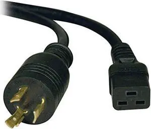 tripp lite heavy-duty power cord for pdu and ups 12awg (iec-320-c19 to nema l6-20p) 12-ft.(p040-012)