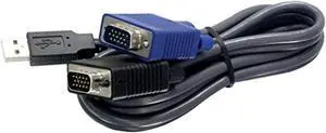 Trendnet TK-CU06 Usb/Vga Kvm Cable, Male to Male, 6-Feet