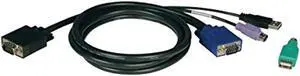 tripp lte p780-015 ps2 & usb (2-in-1) kvm kit for b042-series kvm switches - 15ft