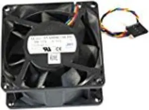 genuine foxconn computer cooling case fan dc12v .70a 71.5cfm 4wire 80mm x 80mm x 38mm pva080k12hp01 0g944p