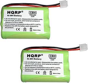 hqrp 2-pack phone battery for at&t/lucent e5911, e5912b, e5913b, e5914, e5914b, e5917 + hqrp coaster