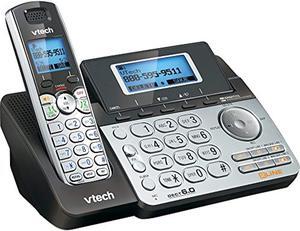 vtech ds6151 2-line cordless phone system for home or small business with digital answering system & mailbox on each line, blac
