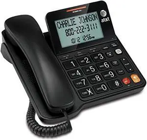 at&t cl2940 corded phone with caller id/call waiting, speakerphone, xl tilt display, xl buttons & audio assist volume boost
