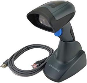 datalogic quickscan qd2430 handheld 2d barcode scanner, includes base stand (autosense) and usb cable
