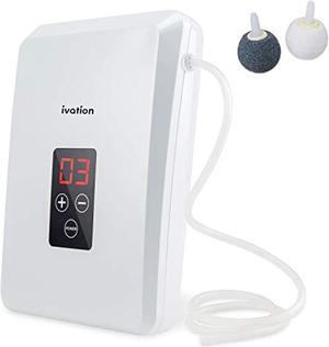 ivation portable ozone generator 600mg/h - multipurpose air sterilizing & freshening system w/2 silicone tubes, 2 diffuser ston