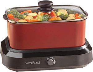 Reviews for West Bend 5 qt. Red Non-Stick Versatility Slow Cooker
