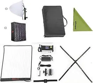 falcon eyes bicolor new packaging rx18td kit bicolor flexible led photo light + rx18ob extended softbox + rx18sbhc honeycomb grid softbox