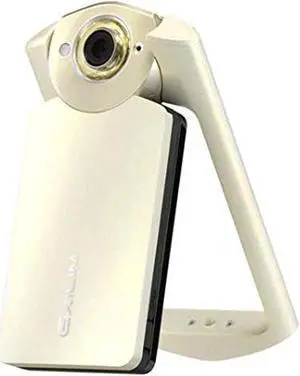 casio exilim high speed ex-tr60 self-portrait /selfie digital camera (silky white) - international version (no warranty)