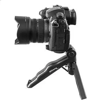 ultimaxx adjustable 6.5 inch tabletop tripod/pistol grip for all dslr/slr cameras and gopros