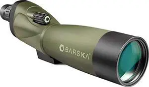 barska blackhawk 18-36x50 straight spotting scope with tripod and case (green lens)