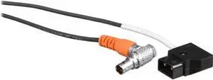 teradek 16" right-angled 4-pin hirose to straight 4-pin d-tap power cable for rt latitude mdr receiver