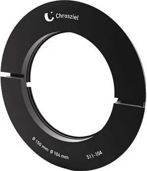 chrosziel clamp-on step-down ring for cine.1 matte box, 150 to 104mm