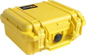 pelican 1200 case with foam for camera yellow