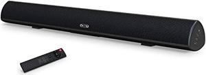80 watt sound bar, megacra surround sound system tv soundbar (ir learning remote, 3 audio mode,6 speaker driver, 34 inch, wirel