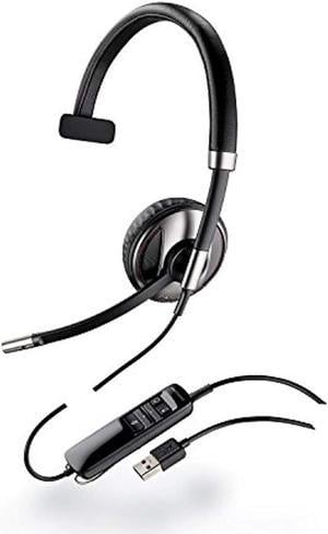 plantronics blackwire c710-m wired headset - retail packaging - black