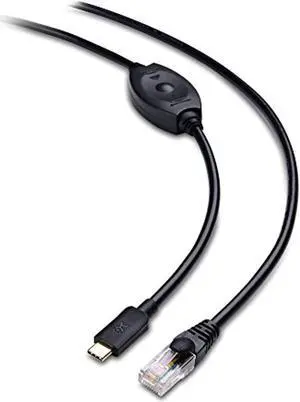 cable matters usb c to rj45 console cable for windows and macbook pro (compatible cisco console cable, rollover cable) with ftd