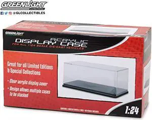 greenlight collectibles 1:24 acrylic display case, clear