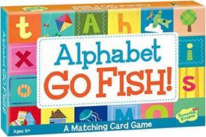 peaceable kingdom alphabet go fish letter matching card game - 52 cards with box