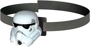 star wars rebels stormtrooper head lamp - elastic headband with bright led lights and timer