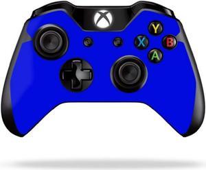 mightyskins skin compatible with microsoft xbox one or one s controller  solid blue  protective durable and unique vinyl wr
