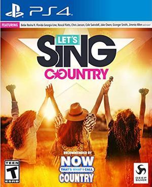 let's sing country - playstation 4 solo edition