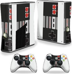 mightyskins skin compatible with x-box 360 xbox 360 s console - retro gamer 3 | protective, durable, and unique vinyl decal wra