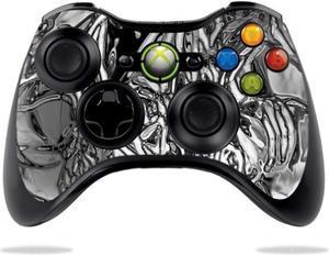 protective vinyl skin decal skin compatible with microsoft xbox 360 controller wrap sticker skins chrome water