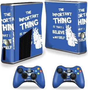 mightyskins skin compatible with xbox 360 s slim  2 controllers  unicorns believe  protective durable and unique vinyl wra